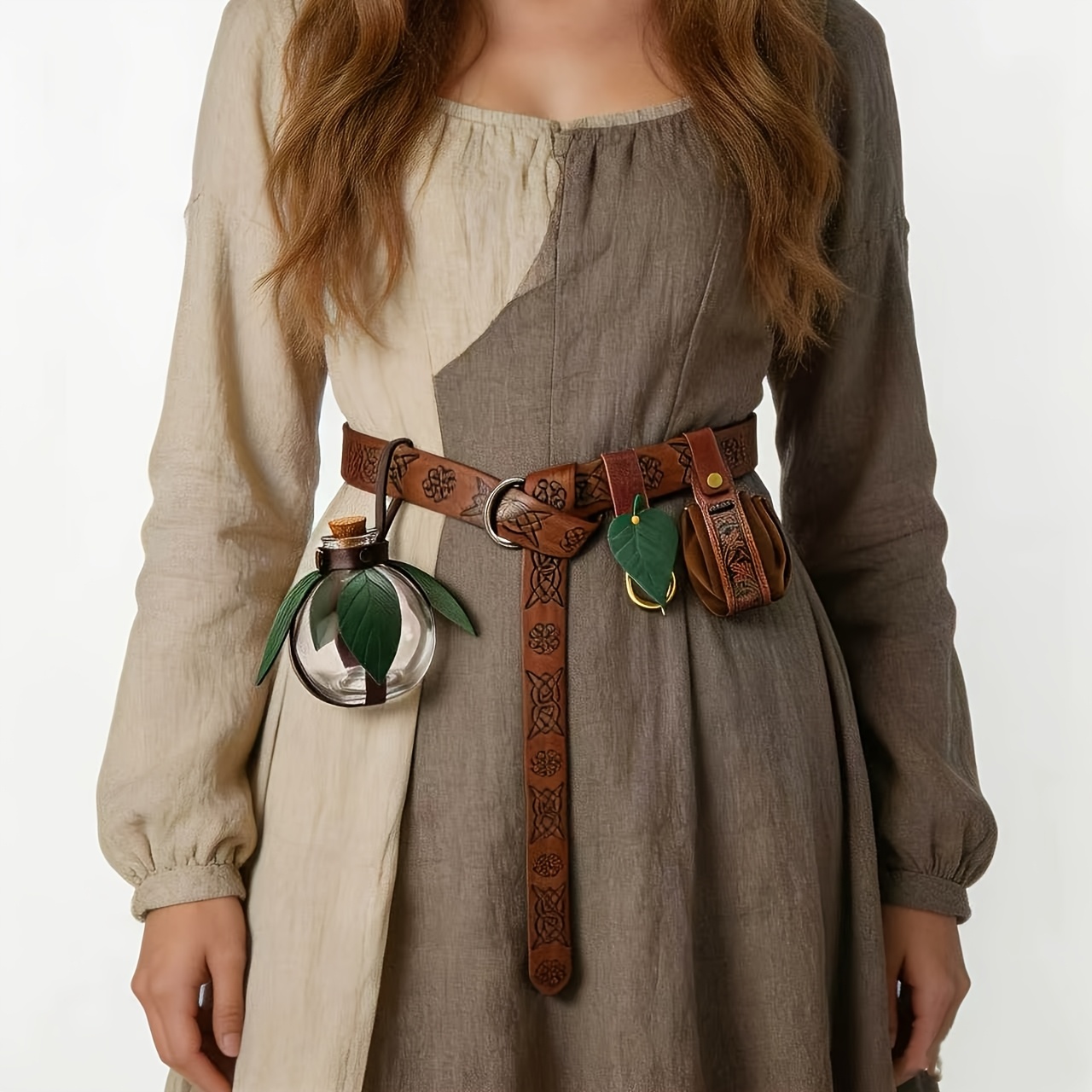 Storage & Organization - Medieval Waist Mount Accessory Set, Leaf