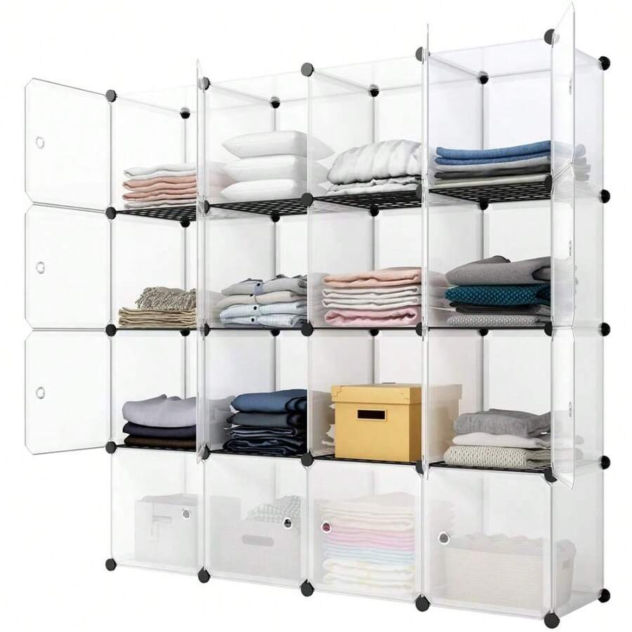 Storage & Organization - 16-Cube Storage Shelf Cube Shelving Bookcase