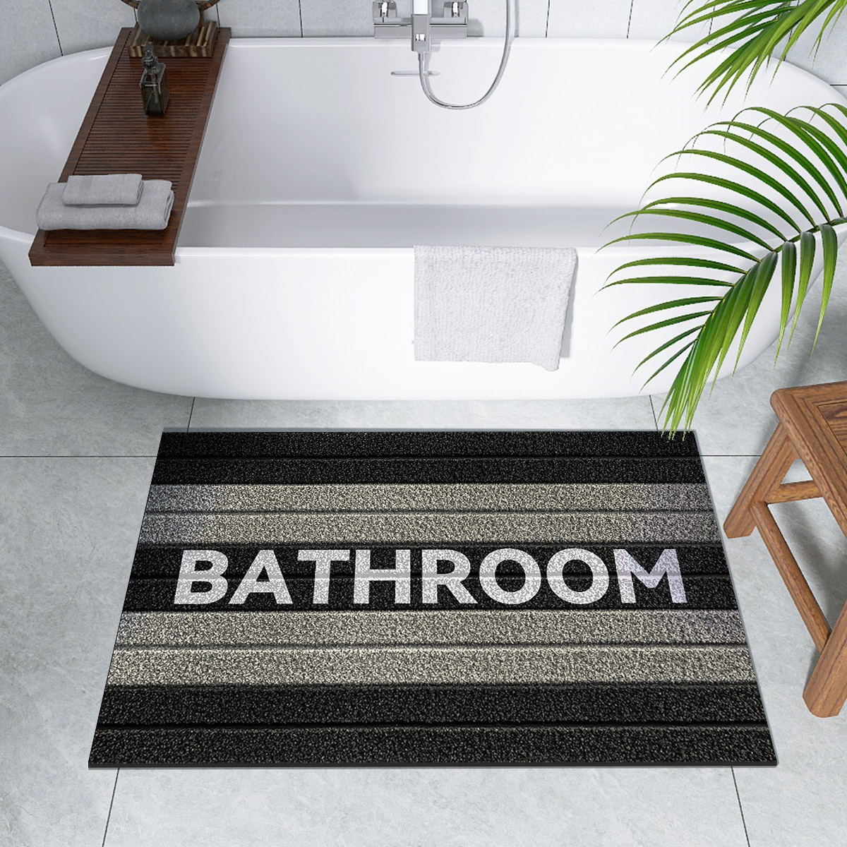Quick Dry Diatomite Bath Mat - Retro Luxury Diatomite Bath Mat Bathroom