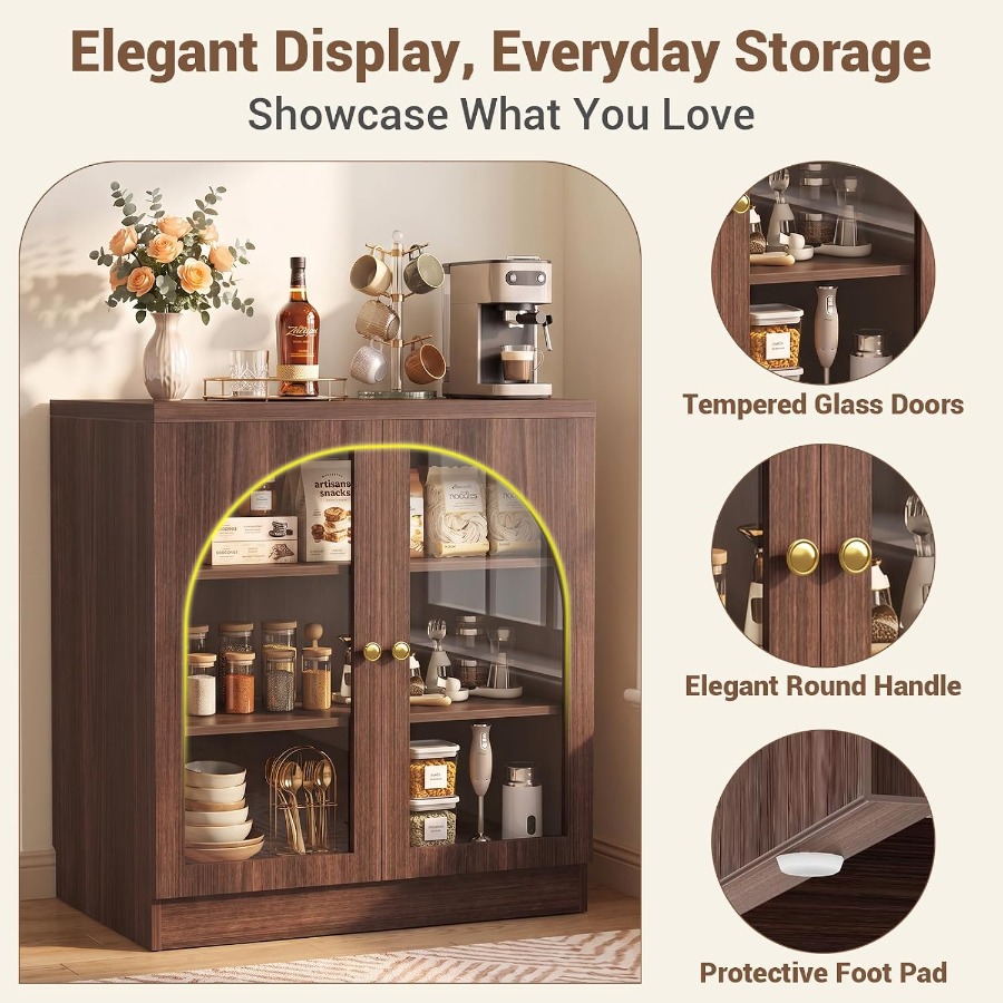 31.5 Sideboard Buffet Cabinet  - Storage & Organization recension och pris