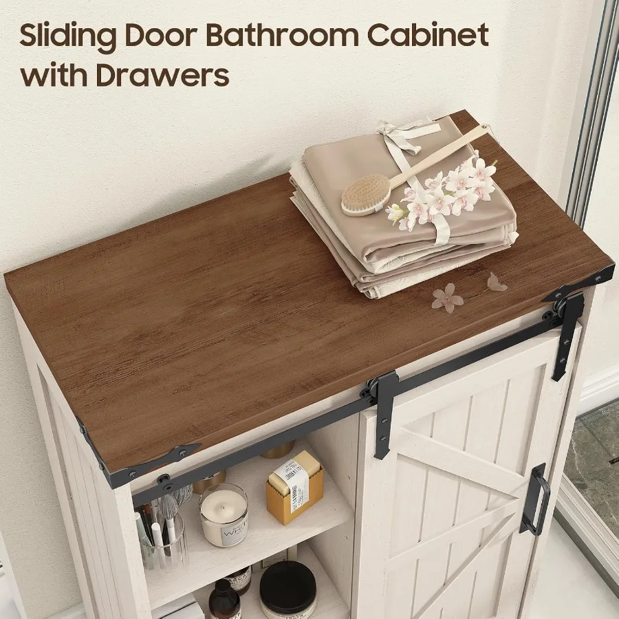 Farmhouse bathroom storage cab - Storage & Organization recension och pris