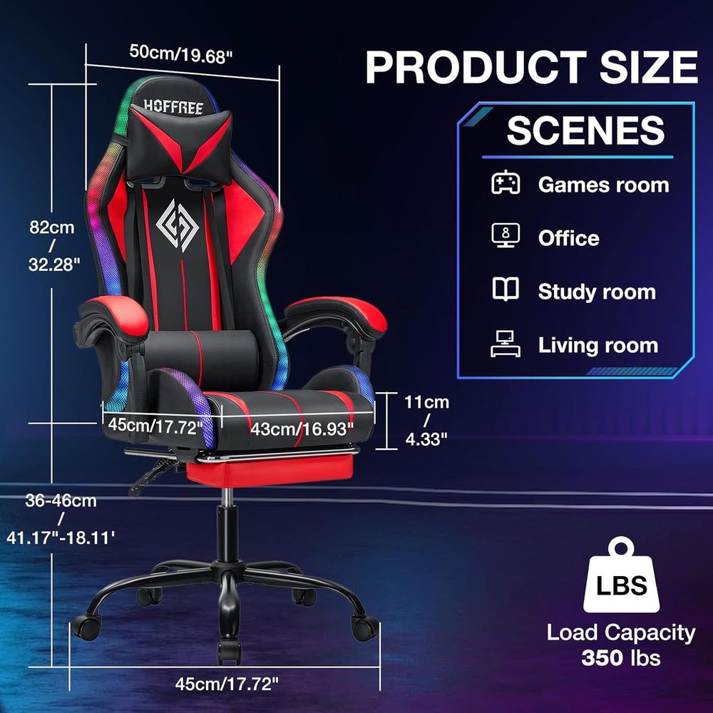 RGB Gaming Chair with Bluetoot - Lighting recension och pris