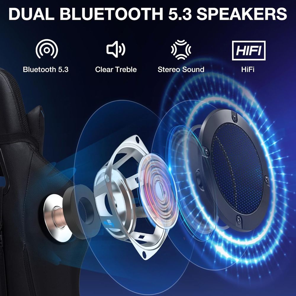 RGB Gaming Chair with Bluetoot - Lighting recension och pris