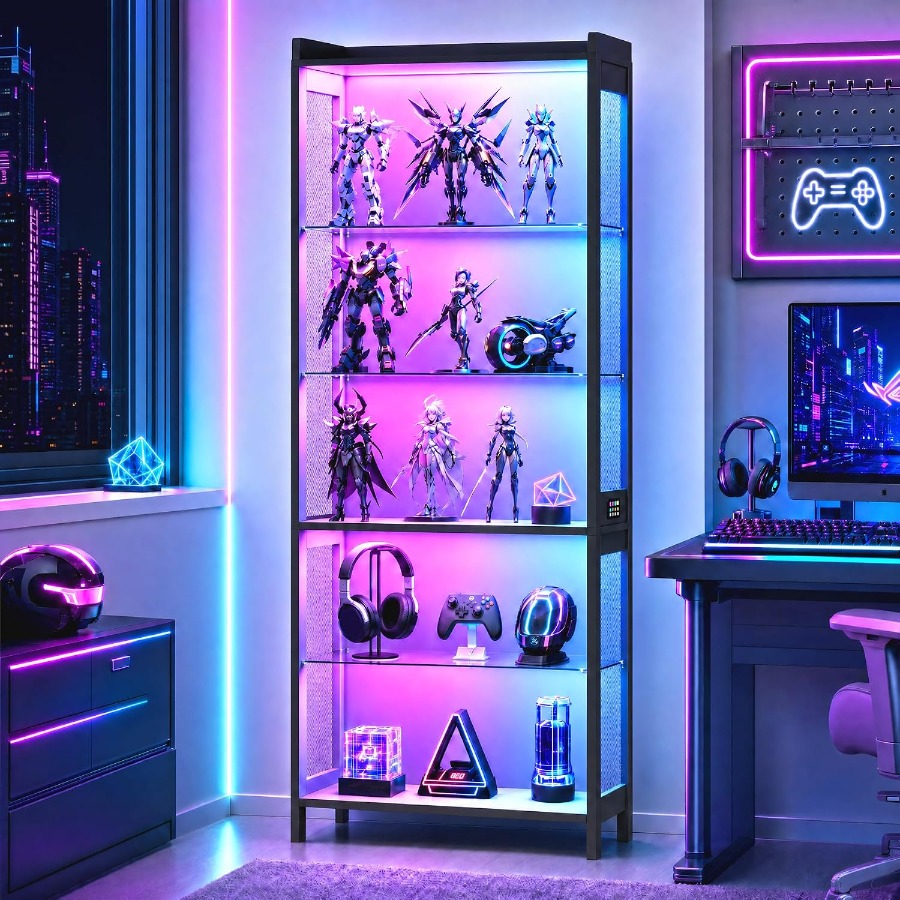 67 5-Tier Display Case for Ret - Lighting recension och pris