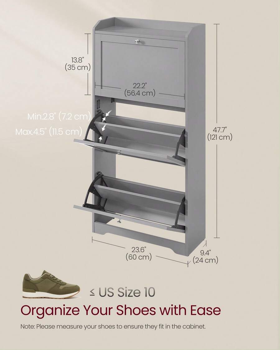 Shoe Cabinet With 3 Flip Drawe - Storage & Organization recension och pris