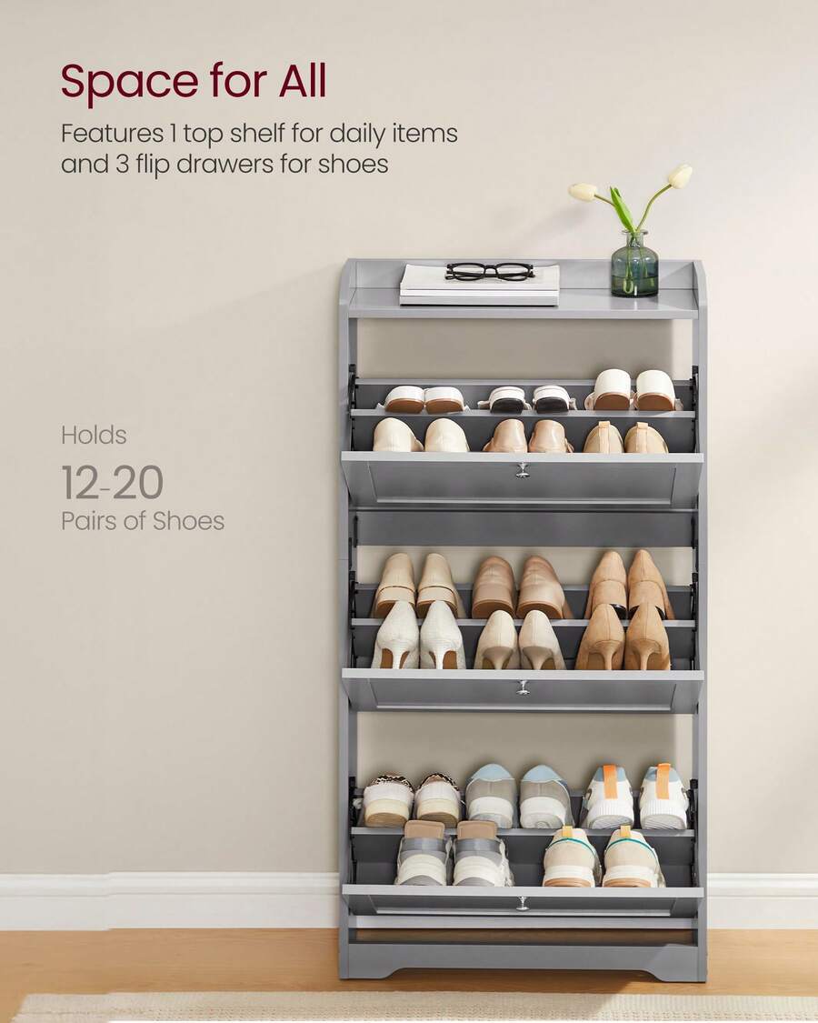 Shoe Cabinet With 3 Flip Drawe - Storage & Organization recension och pris