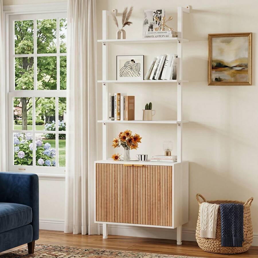 Chic Modern Ladder Bookcase Wi - Storage & Organization recension och pris