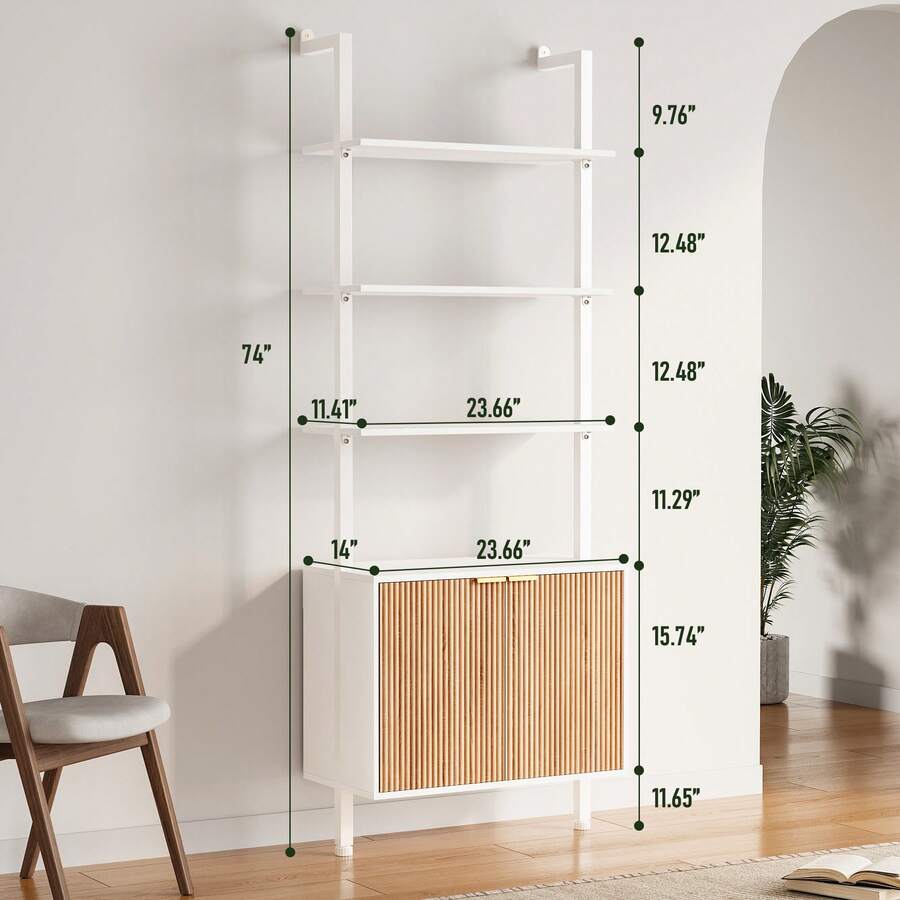 Chic Modern Ladder Bookcase Wi - Storage & Organization recension och pris