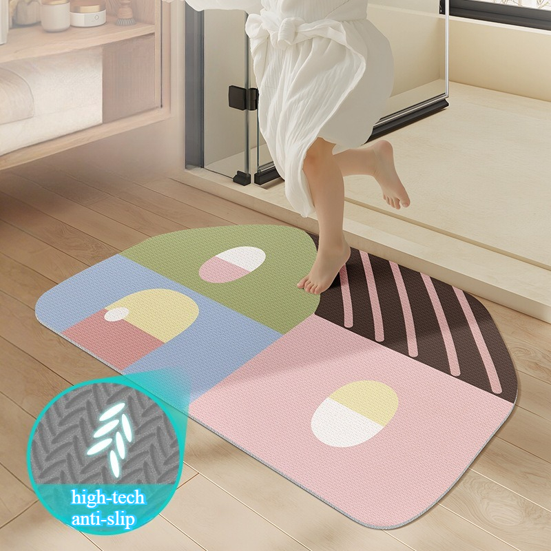 House Shape Soft Diatomite Bat - Quick Dry Diatomite Bath Mat recension och pris